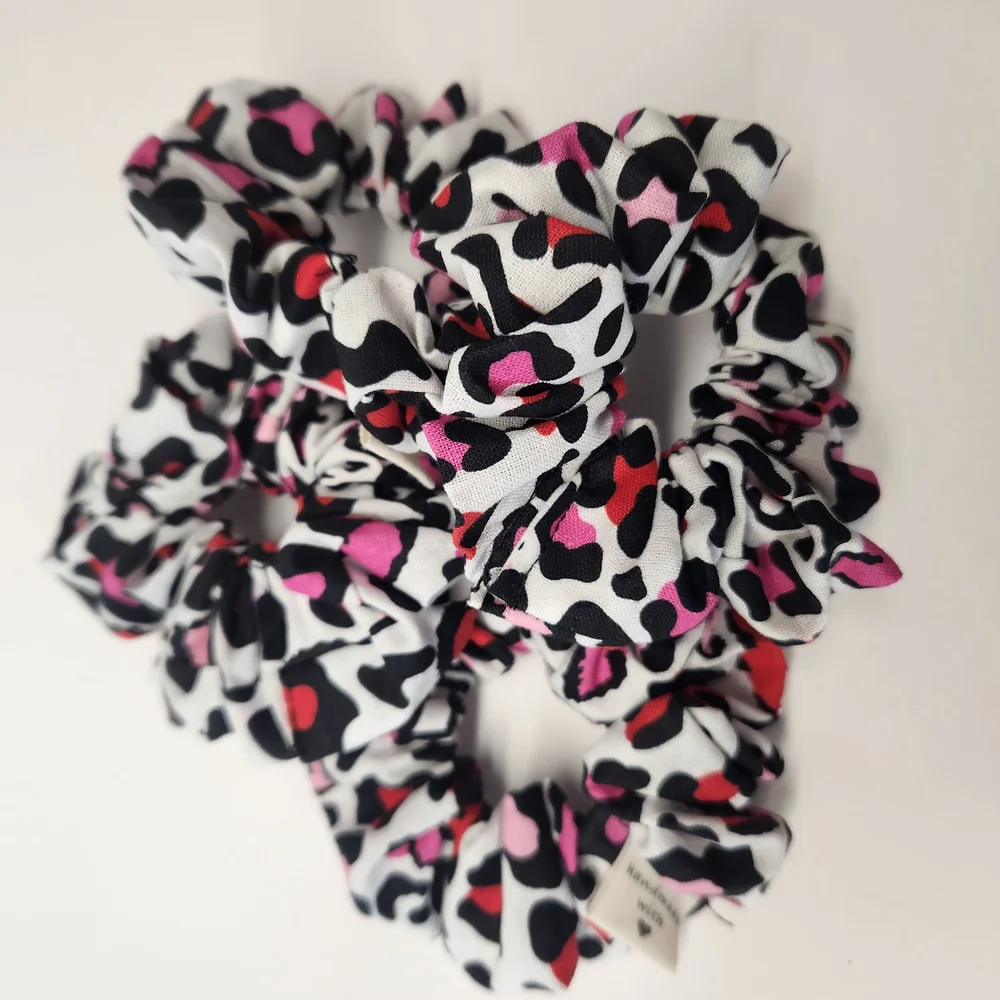 Handmade Multicolor Scrunchie Set - Picture 3 of 3